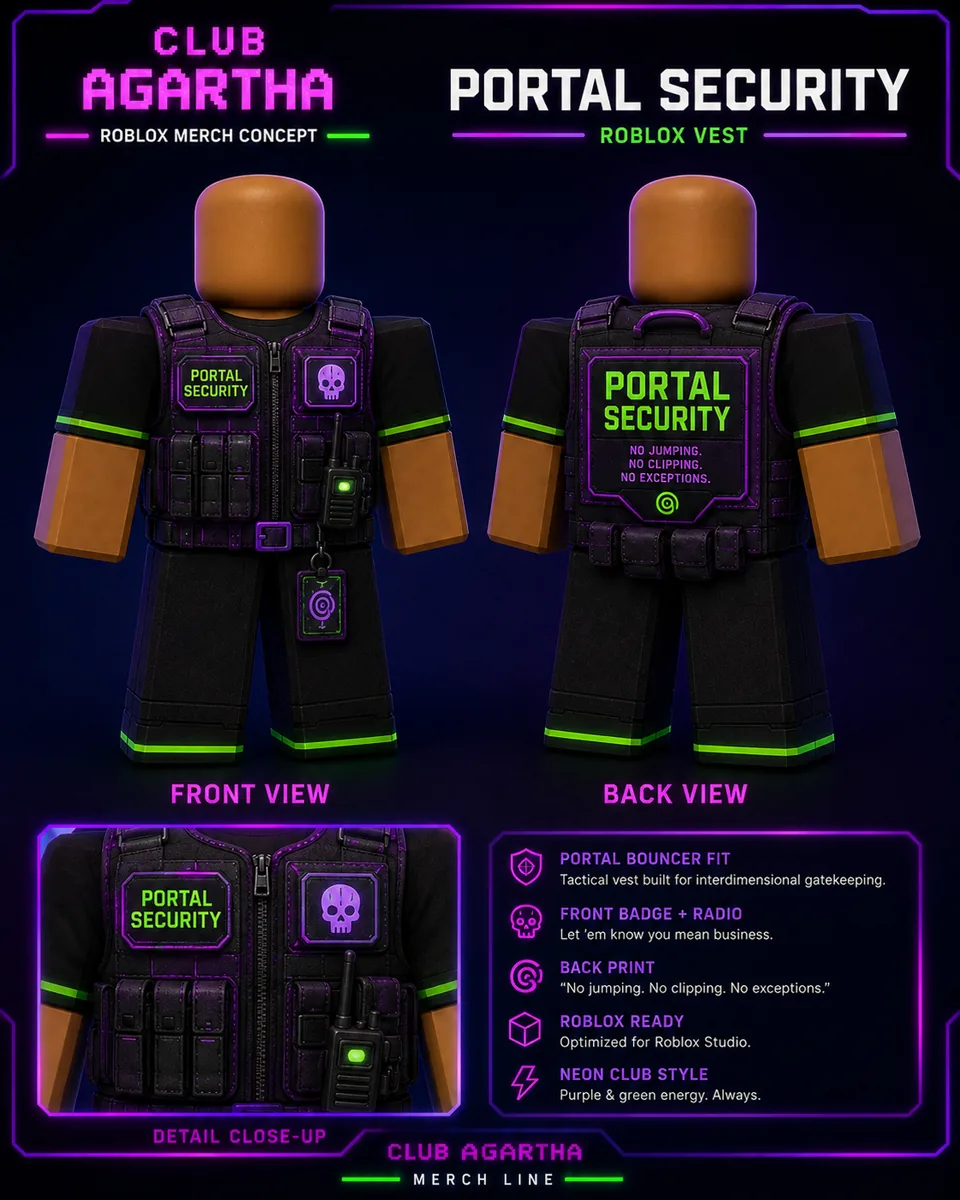 Portal Security vest development plate