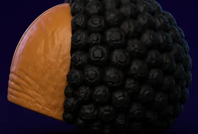 Left view of the Forehead Hat