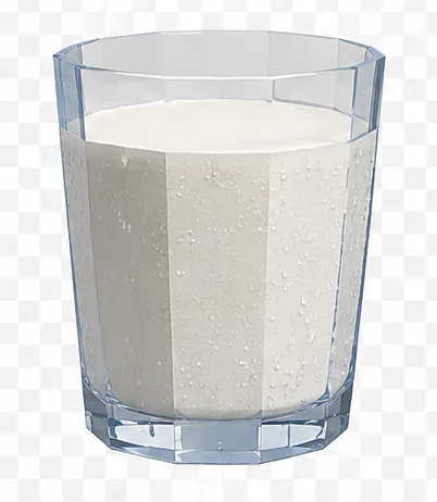 Rear view of an Agarthan Milk glass