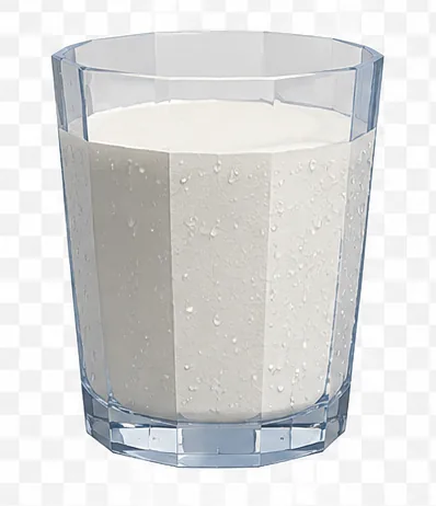 Front view of an Agarthan Milk glass