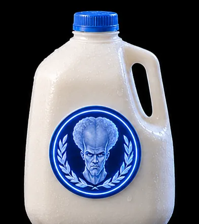 Front view of an Agarthan Milk jug